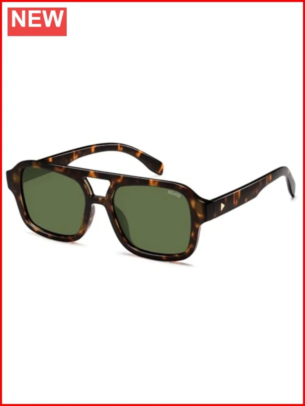 Retro Aviator Square Sunglasses Polarized Trendy 80s 90s Sun Glasses